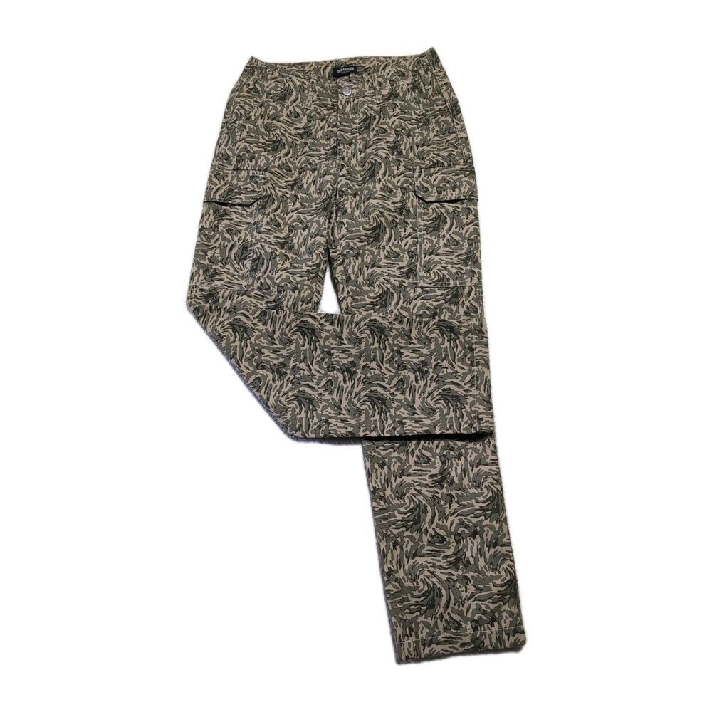 True Religion Cargo Pants Mens 28 Abstract Camo Green 701122 Streetwear